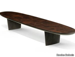 PATCHWORK - Low solid wood coffee table _ Roche Bobois