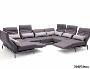 ROLF BENZ 380 PLURA - Corner sectional fabric sofa _ Rolf Benz