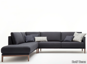 ROLF BENZ 009 CARA - Sectional fabric sofa with chaise longue _ Rolf Benz