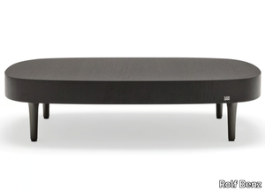 ROLF BENZ 968 - Low rectangular wood veneer coffee table _ Rolf Benz