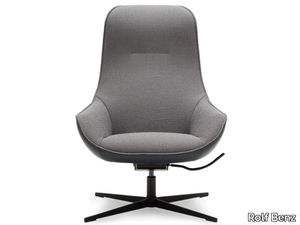 ROLF BENZ 582 MEG - Recliner armchair with 4-spoke base _ Rolf Benz