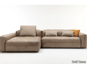 ROLF BENZ MOYO - Sectional leather sofa _ Rolf Benz