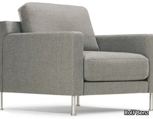 ROLF BENZ 011 EGO - Fabric armchair with armrests _ Rolf Benz