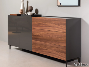 ROLF BENZ 9200 STRETTO - Wooden chest of drawers _ Rolf Benz