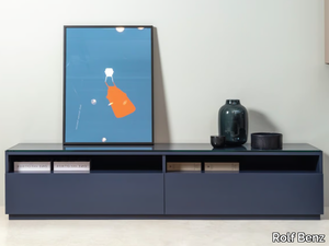 ROLF BENZ 9200 STRETTO - Low wooden TV cabinet with drawers _ Rolf Benz