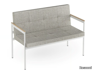 DACOR - Upholstered fabric bench with back _ Rosconi