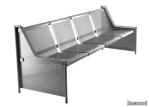 JETT - Metal bench seating with back _ Rosconi