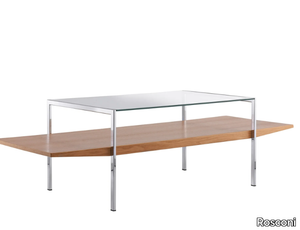 KOLLEKTION.58 - Rectangular wood and glass coffee table _ Rosconi