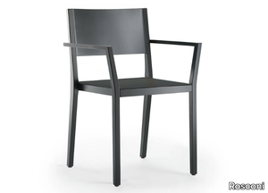 BONNIE & CLYDE - Stackable solid wood chair with armrests _ Rosconi