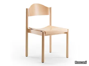 ELENA - Stackable wooden chair _ Rosconi