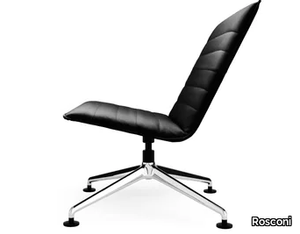 BLAQ LOUNGE - Swivel with 4-spoke base easy chair _ Rosconi