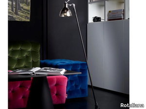 LUXY GLAM - LED glass and steel floor lamp _ Rotaliana