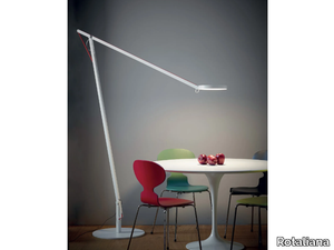 STRING XL - LED aluminium floor lamp with swing arm _ Rotaliana