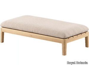 CALYPSO LOUNGE - Fabric and teak garden bench with removable cover _ Royal Botania