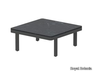 ALURA LOUNGE - Square powder coated aluminium garden side table _ Royal Botania