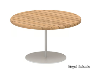 BUTLER - Round teak garden side table _ Royal Botania