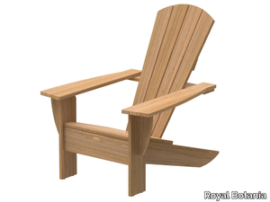 NEW ENGLAND - Teak deck chair with armrests _ Royal Botania