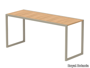 NINIX - Rectangular teak high table _ Royal Botania