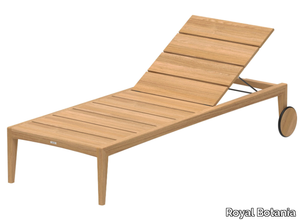 ZENHIT - Teak sun lounger with castors _ Royal Botania