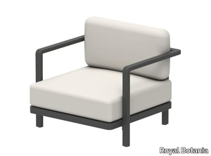 ALURA LOUNGE - Modular Batyline® garden armchair with armrests _ Royal Botania