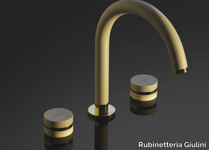 MYRING BEIGE GOLD - FMR0112A - 3 hole countertop washbasin tap _ Rubinetteria Giulini