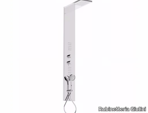 MYRING - F1628 - Wall-mounted shower panel with hand shower with overhead shower _ Rubinetteria Giulini