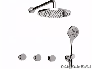 MYRING - FMR0115W2KB - Shower mixer with hand shower with overhead shower _ Rubinetteria Giulini