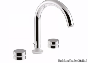 MYRING - FMR0112A - 3 hole countertop washbasin tap with adjustable spout _ Rubinetteria Giulini