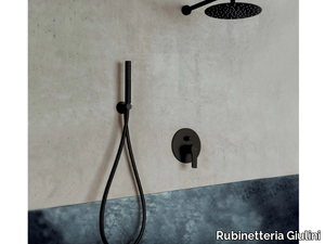 EGO - F5713KB-25X - Single handle shower set with diverter with overhead shower _ Rubinetteria Giulini