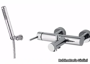 FUTURO - F6501-01 - 2 hole wall-mounted bathtub mixer with hand shower _ Rubinetteria Giulini