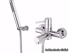 FUTURO - F6501 - Wall-mounted bathtub mixer with hand shower _ Rubinetteria Giulini