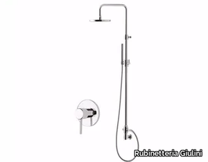 FUTURO - F6515WC-S - Wall-mounted shower panel with overhead shower _ Rubinetteria Giulini