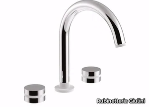 MYRING - FMR0112/U - 3 hole countertop washbasin tap with adjustable spout _ Rubinetteria Giulini