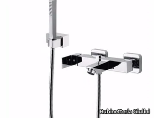 PABLOLUX - F9801-12 - 2 hole wall-mounted bathtub mixer with hand shower _ Rubinetteria Giulini