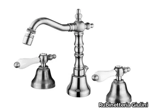 PRAGA - PRAGA CRYSTAL - F7545A - 3 hole countertop bidet tap _ Rubinetteria Giulini