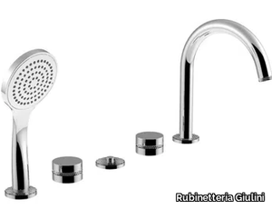 DELUXE - MYRING - FMR0160DL - Deck mounted 5 hole bathtub tap with hand shower _ Rubinetteria Giulini