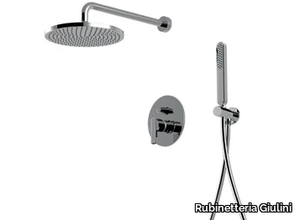 DELUXE - SURF - F5813KBDL - Shower set with diverter with hand shower with overhead shower _ Rubinetteria Giulini