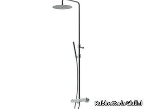 EGO - F8225WC-S-25X - Thermostatic shower set with hand shower with overhead shower _ Rubinetteria Giulini