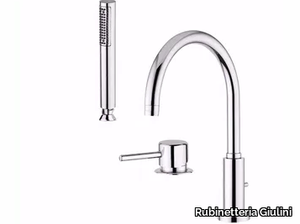 FUTURO - F6565BD - Bathtub set with diverter with hand shower _ Rubinetteria Giulini