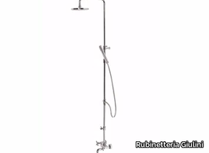 G3 - F7600WC-S - Wall-mounted shower panel with overhead shower _ Rubinetteria Giulini