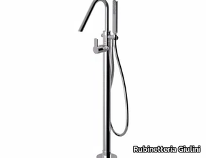 SURF - F5892 - Floor standing bathtub mixer with hand shower _ Rubinetteria Giulini