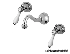 PRAGA - PRAGA CRYSTAL - F7523 - 3 hole wall-mounted washbasin tap _ Rubinetteria Giulini