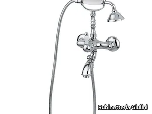 PRAGAMIX - PRAGAMIX CRYSTAL - F7510 - Wall-mounted bathtub tap with hand shower _ Rubinetteria Giulini