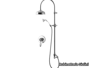 PRAGAMIX - PRAGAMIX CRYSTAL - F7515WC-S - Wall-mounted shower panel with overhead shower _ Rubinetteria Giulini