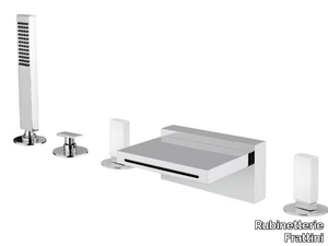 VITA DUE 53029ABM - Deck mounted waterfall bathtub tap with hand shower _ Rubinetterie Frattini