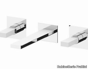 VITA DUE 53046BM - Wall-mounted washbasin mixer with individual rosettes _ Rubinetterie Frattini