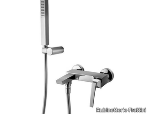 LUCE 84002 - External bathtub mixer with hand shower _ Rubinetterie Frattini