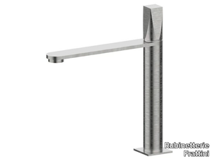 ALINE 49040 - Single handle stainless steel washbasin mixer without waste _ Rubinetterie Frattini