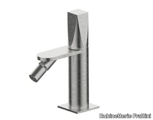 ALINE 49080 - Countertop stainless steel bidet mixer without waste _ Rubinetterie Frattini