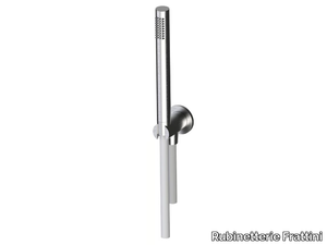 BORGIA 89400 - Stainless steel handshower holder with wall supply elbow _ Rubinetterie Frattini